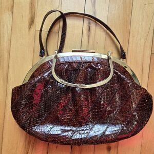 Vintage 80s Reptile Purse
